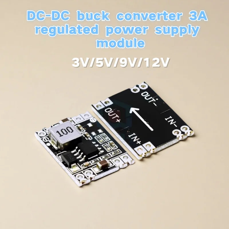 1pcs/5pcs 3.3V 5V 9V 12V Power Module Adjustable MP1584EN DC DC 3A Power Step-Down Descending Output Module LM2596