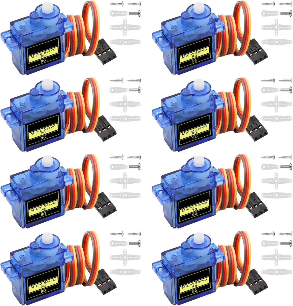 2/5/10pcs Sg90 Servo Motor Micro 9g 180 360 Degree Mount Sg90 Kit Without Metal Gear Pro Rc Car Toy Airplane Arduino Uno Diy