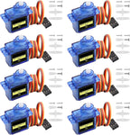 2/5/10pcs Sg90 Servo Motor Micro 9g 180 360 Degree Mount Sg90 Kit Without Metal Gear Pro Rc Car Toy Airplane Arduino Uno Diy