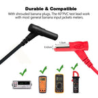 1000V 10A/20A Multimeter Test Leads, Extra Sharp Needle Tip Probe Wire Pen Cable for Digital Multimeter Tester
