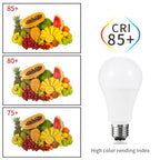24pcs LED Bulb Lamps E27 AC220V Light Bulb Real Power 20W 18W 15W 12W 9W 6W 3W Lampada Living Room Home LED Bombilla