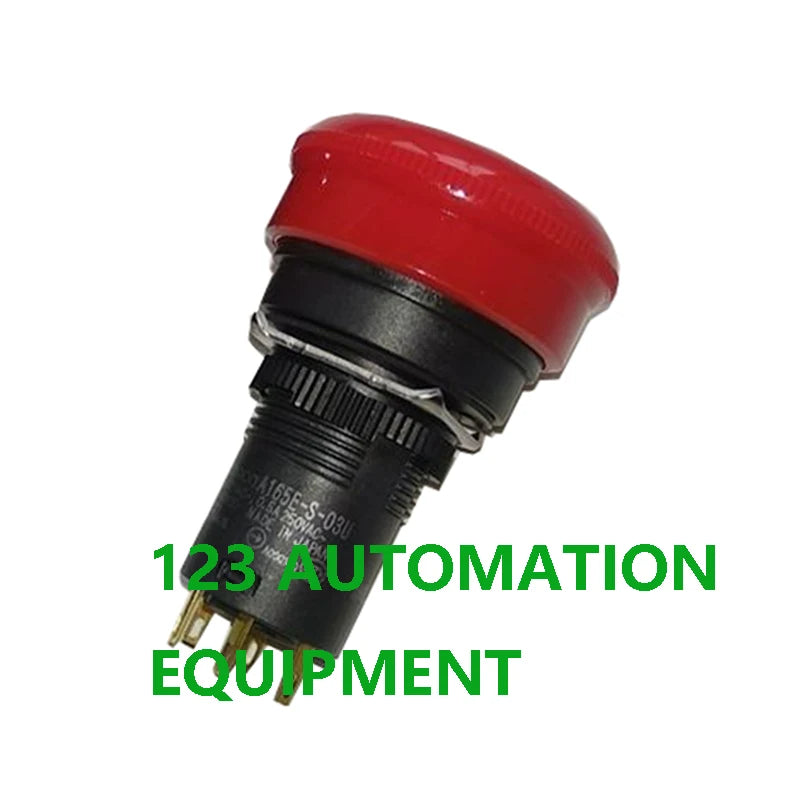 Authentic New Omron A165E-S-01 A165E-S-02 A165E-S-03U Emergency Stop Switch Sensor Pushbutton Switch Non-lighted