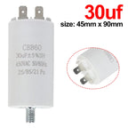 CBB60 Washing Machine Pump Starting Capacitor:4uf,5uf,6uf,8uf,10uf,12uf,14uf,15uf,20uf,25uf,30uf,35uf,40uf,45uf,50uf,60uf 450VAC