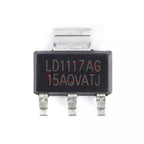 20PCS LD1117AG LD1117-ADJ LD1117-5.0 LD1117-3.3 LD1117-2.5 LD1117-1.8  LD1117-1.2 SOT-223 Low Dropout Linear Regulator Chip IC