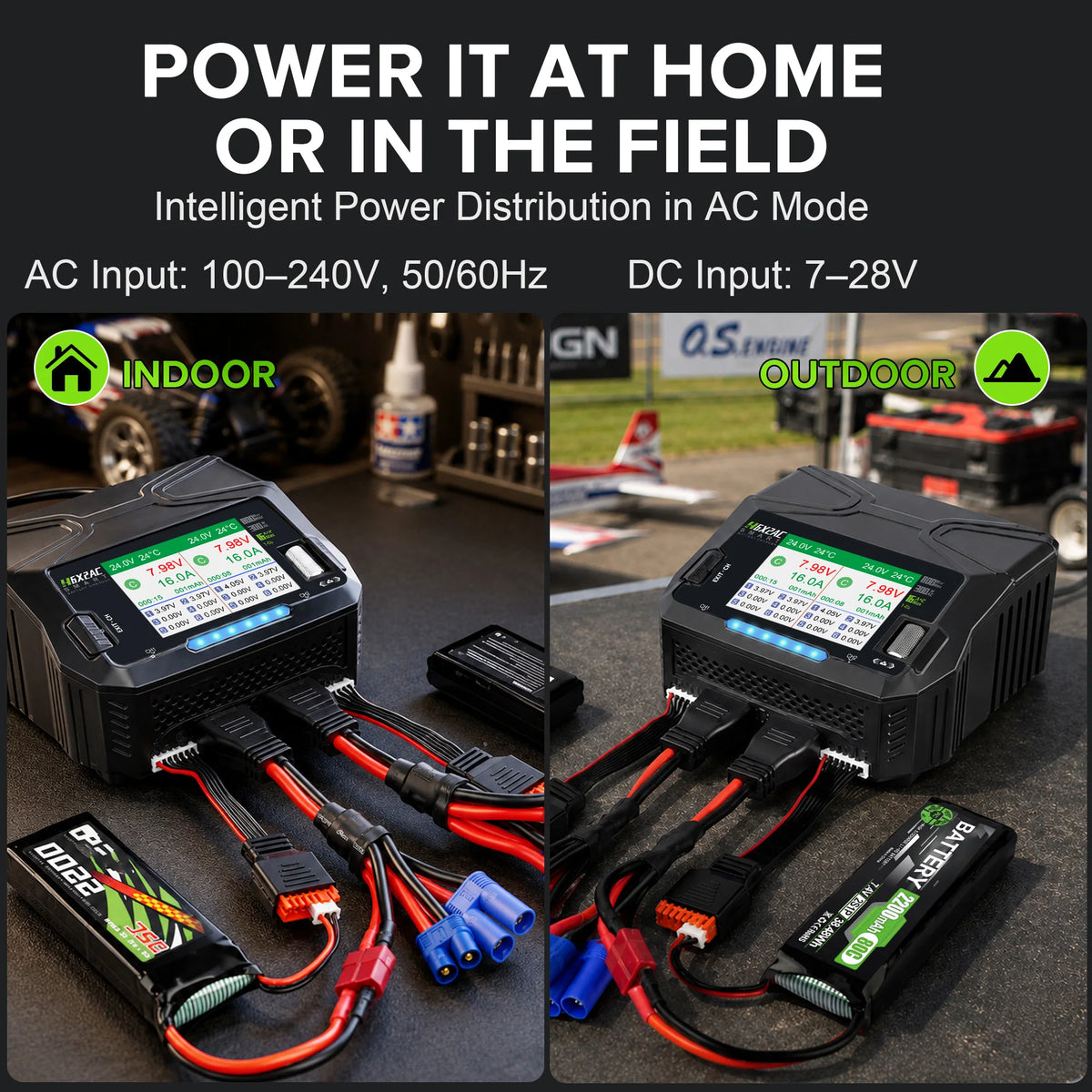 HTRC H6X2AC Dual Channel Battery Charger DC 400WX2 AC300W 16AX2 for 1S~6S Lipo Li-ion LiFe LiHV LTO NiMh RC Battery Fast Charge