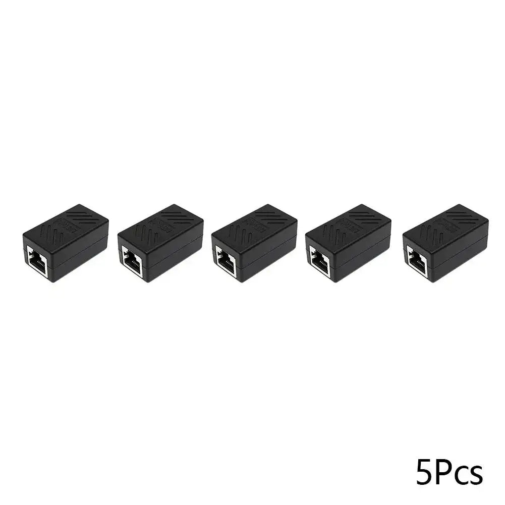 1/5/10/20PCS RJ45 Coupler Ethernet Extender 1000Mbps LAN Connector Cat6/Cat5e Ethernet Cable Extender Adapter Female to Female