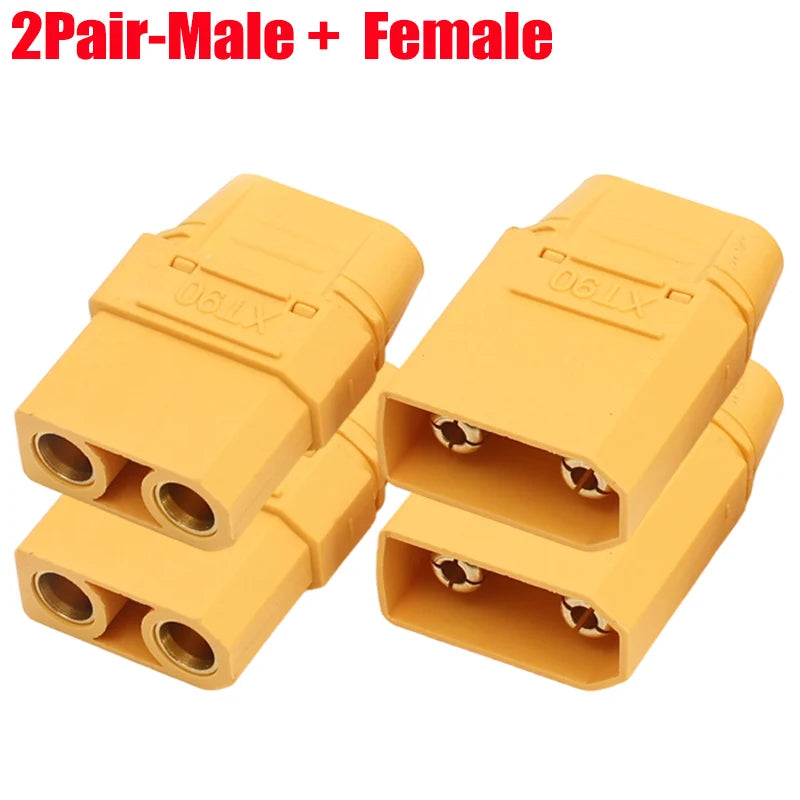 XT90 Male Female Connector Plug Welding Terminal Plugs for RC Lipo Battery Drone Boat Airplane Wire Cable Connectors Adapter