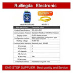 Industrial I/O Networking Module AI/AO/DI/DO 4-20mA 0-20mA, RJ45 RS485 Modbus TCP/RTU Gateway with OLED Display, DC 8-28V Powere