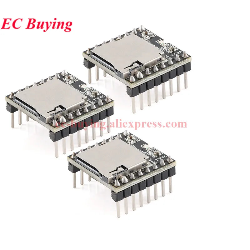 1-20Pcs DFPlayer Mini MP3 Player Module 16P TF Card U Disk MP3 DF Player Audio Voice Module Board IO/Serial Port/AD For Arduino