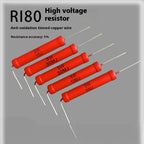 1PCS RI80 High Voltage Resistor 1W 2W 5W 10W 1K 2K 5K 10K 30K 50K 100K 150K 200K 300K 500K 1M 2M 3M 5M 10M 20M 50M Non Inductive