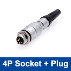 YC8 Mini Circular Connectors 8mm 2 3 4 5 6 7pin Sensor Connector Docking Push Pull Self Lock 8mm