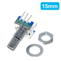 TZT 1/5/10PCS Plum handle 15mm 20mm rotary encoder coding switch / EC11 / digital potentiometer with switch 5 Pin