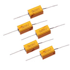 5W Aluminum Housing Power Resistor 0.1R 2.7R Wirewound Resistor Assorted Resistance Values for Electronic Projects 5R 6R 80R 1K
