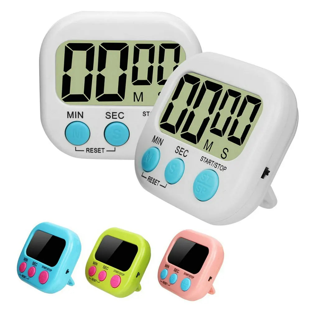 Digital Kitchen Timer for 99 Minutes Cooking Countdown with Magnetic Tool Timing Cook Friendly Alarm Clock Counter with Stand