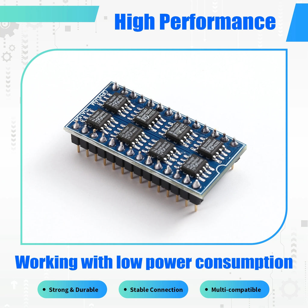 B27B 1PCS TDA1387 8 Parallel Replacement TDA1541 / TDA1541A For DAC Module