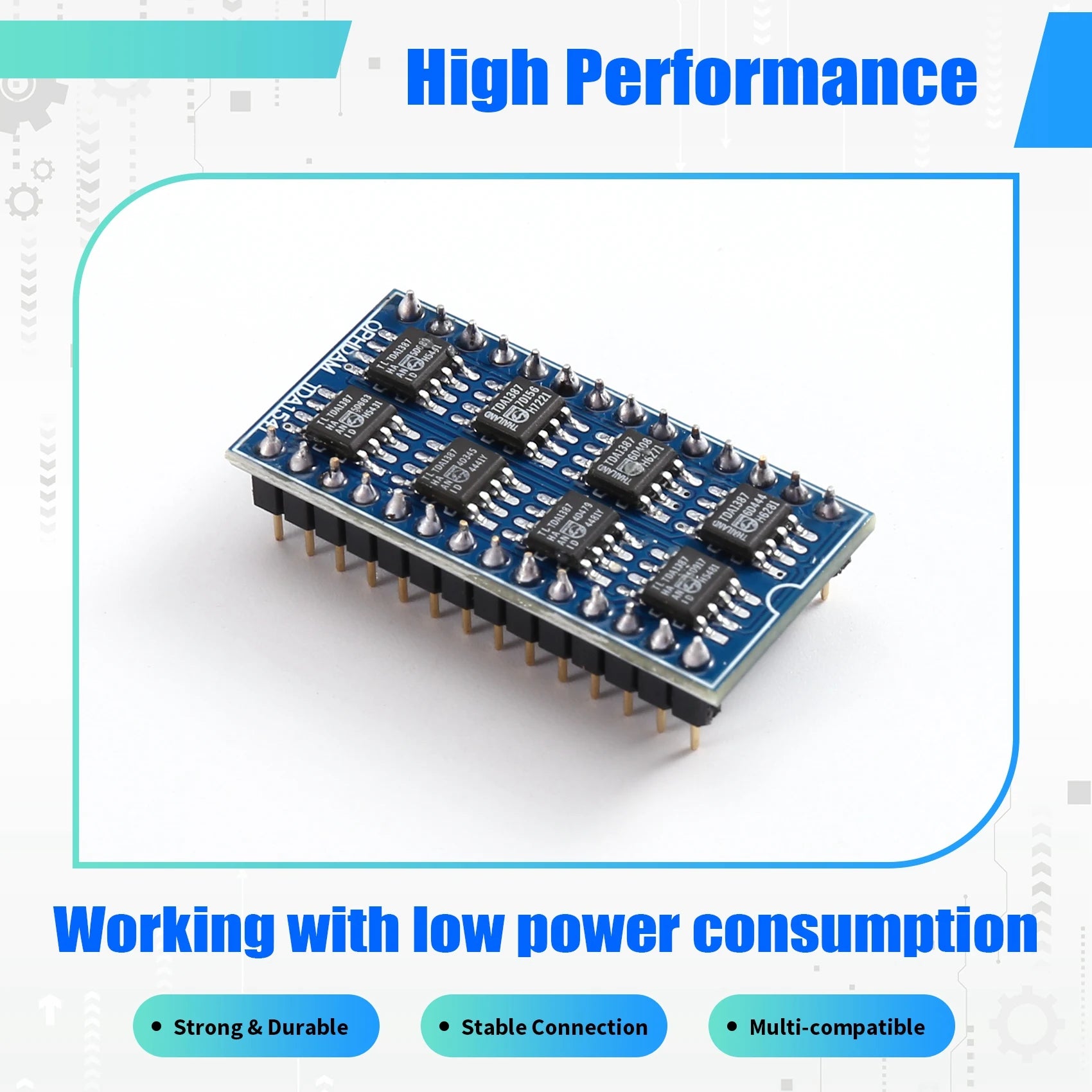 B27B 1PCS TDA1387 8 Parallel Replacement TDA1541 / TDA1541A For DAC Module