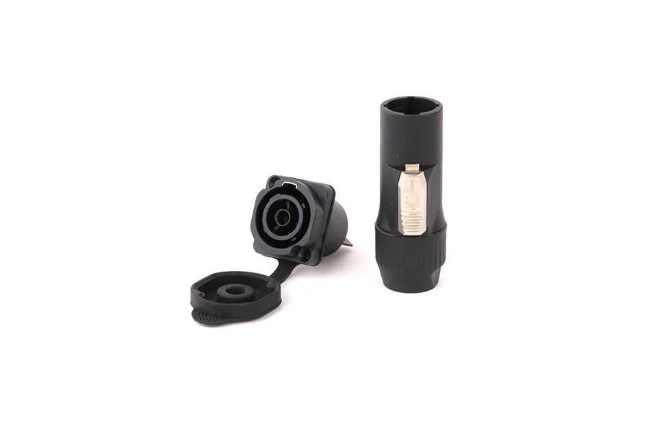 2pcs 3Pins Waterproof IP65 True Locking Powercon Male Plug Jack Power Female Sockets Chassis Wire Connectors