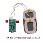 ●1Pcs Wireless Charging Type-C Interface 15W Dual Coil Wireless Charging Module Wireless Charger PCBA Home Car Equipment