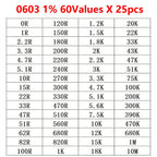 0402 0805 0603 1206 SMD Resistor Kit Assorted Kit Sample Kit 60 Values 0R 1 2.2 3.3 4.7 5.1 10 22 47 51 20K 100K 100 200 220 ohm