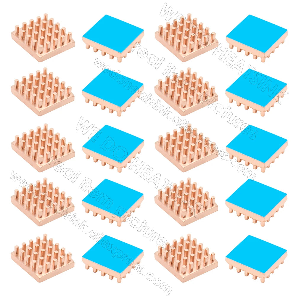 WE DO HEATSINK Small Tiny Useful Pure Copper Heat Sink Without or With Thermal Pad For Raspberry Pi Banana Pi IC Chipset Package