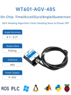 WitMotion HWT101CT High Precision Z-Axis Gyroscope Angle Sensor MEMS Inclinometer axis no drift Module for Robot ROS Drone AGV