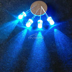 100-1000X 3mm Ball Bulb Led White Green Yellow Blue White Red Ultra Bright Light Emitting Diode Round Head with Edge Short Feet