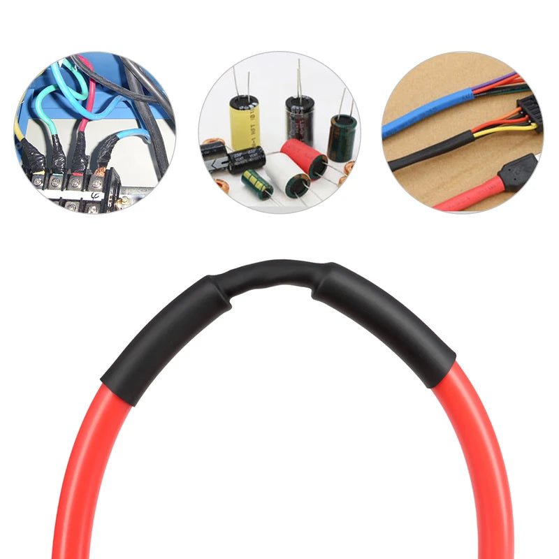 2:1 Heat Shrink Tube Kit Thermoresistant Shrinkage Tubing Wire Wrapping Electrical Connection Cable Insulation Sleeved Protecter