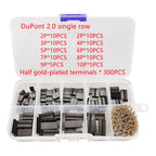 380/410PCS Dupont 2.0 Housing Plastic Shell 2.0mm Pitch Single Double Row Dupont Connector Terminal Set