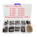 380/410PCS Dupont 2.0 Housing Plastic Shell 2.0mm Pitch Single Double Row Dupont Connector Terminal Set