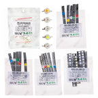 100pcs Green Blue White 5colors Each 20pcs 5730 5050 3528 1210 1206 0805 0603 0402 SMD LED Diode Kit Red  Yellow