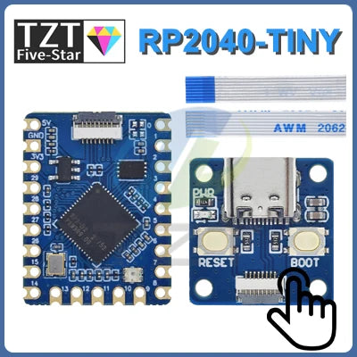 RP2040-Zero RP2040 For Raspberry Pi Microcontroller PICO Development Board Module Dual-core Cortex M0+ Processor 2MB Flash