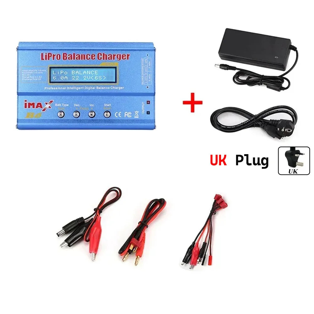 IMAX B6 80W Battery Charger Lipo NiMh Li-ion Ni-Cd Digital Lipro Balance Charger Discharger 1-6S for RC FPV Drone Airplane Car