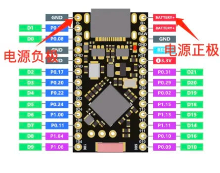 1~10PCS/NRF52840 Development Board Compatible With Nice!Nano V2.0 Bluetooth Charging Management Pro Micro NRF52840