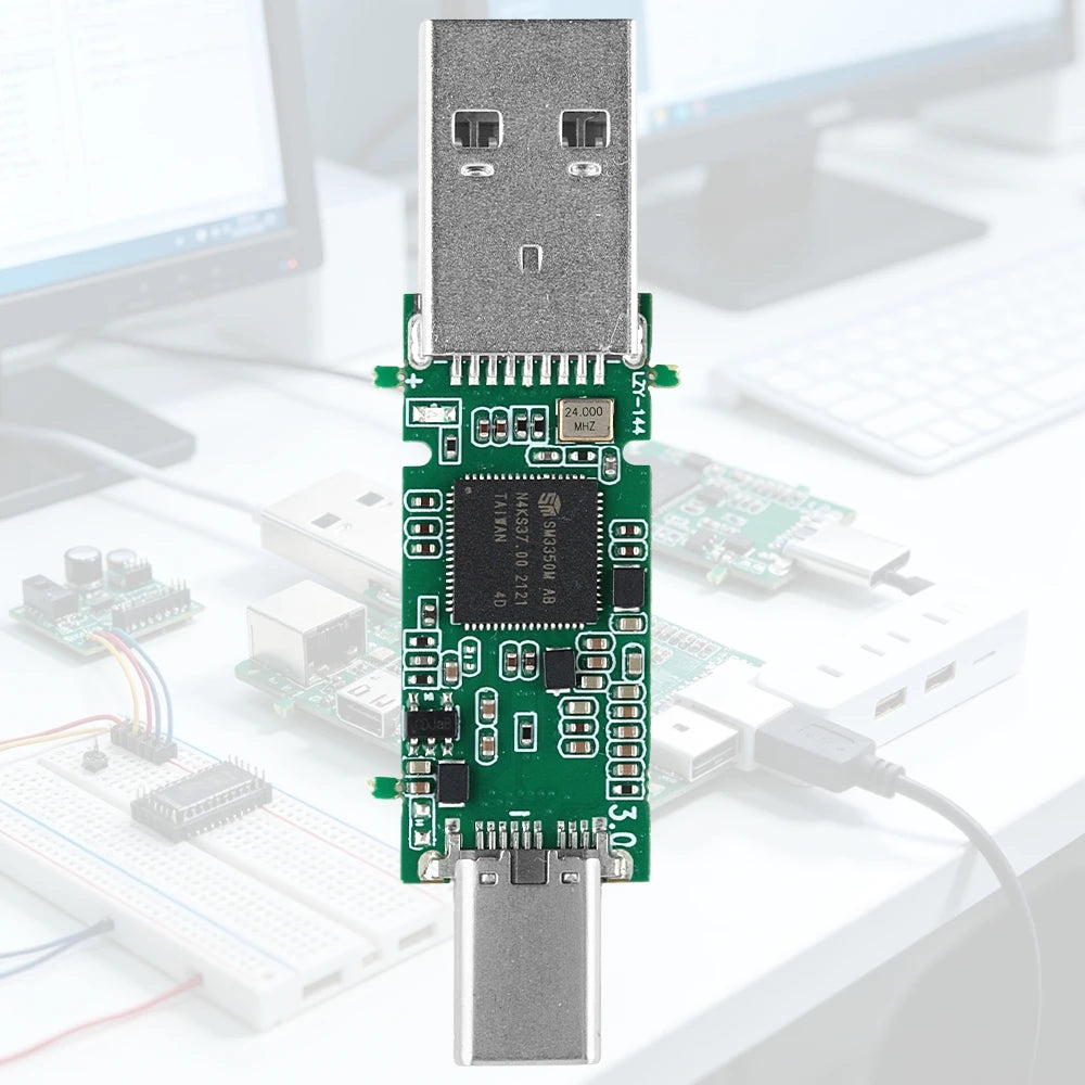 SM3350 USB Main Control Board Module UFS BGA153 USB3.1 Type-C Dual Interface Flash Drive Storage Module DIY Soldering Project