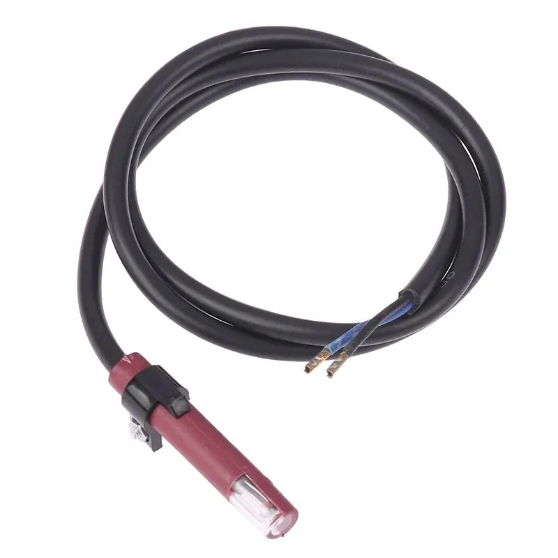 5cm QRB1 Flame Detector Photosensitive Electric Eye Burner Detection Photoresistor Red QRB1 Photocell For Burner Waste Oil