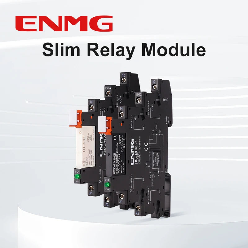 ENMG Ultra Slim Relay 5V 12V 24V 6.25mm HF41F-24-ZS DC AC Solid State Module 24V 6A NPN PNP Slim Chip Terminal High  Performance