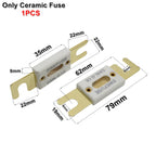 1Set Ceramics ANL Bolt-down Fuse Holder With 30A 50A 60A 80A 100A 150A 200A 300A 400A 500A 600A Fuse For Car Audio Power System
