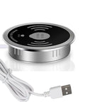 QI 3 in 1 Wireless Charger Buld in With Type-C USB Ports Quick Wireless Embedded Charger for iPhone 11 13 Airpods Xiaomi