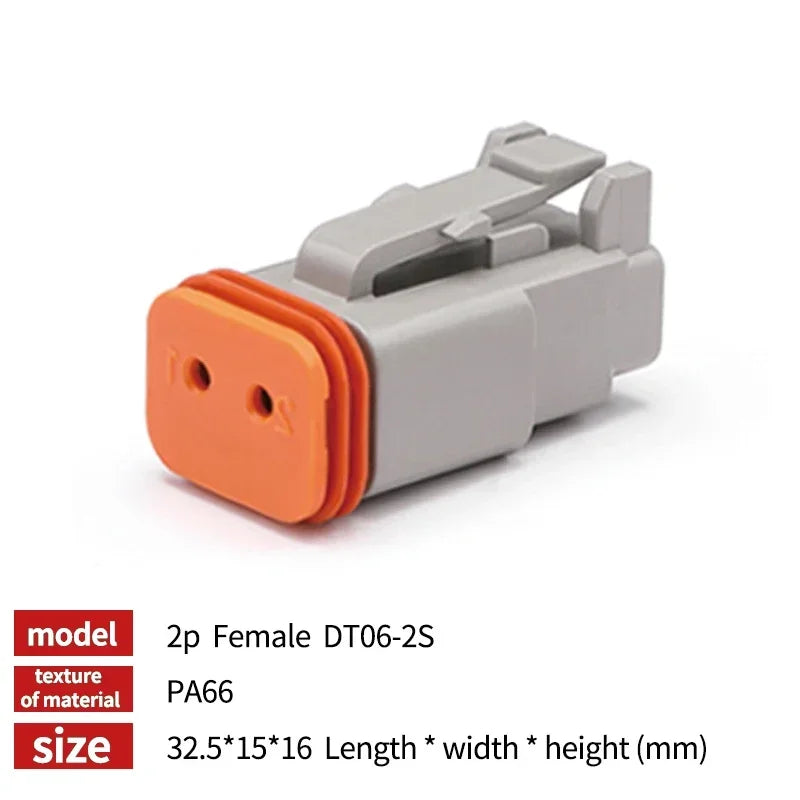 Deutsch DT Industrial DT04-8P-L012 Flange Mount Connector IP68 | 22-16AWG for Heavy Duty Truck & Bus Electrical Systems