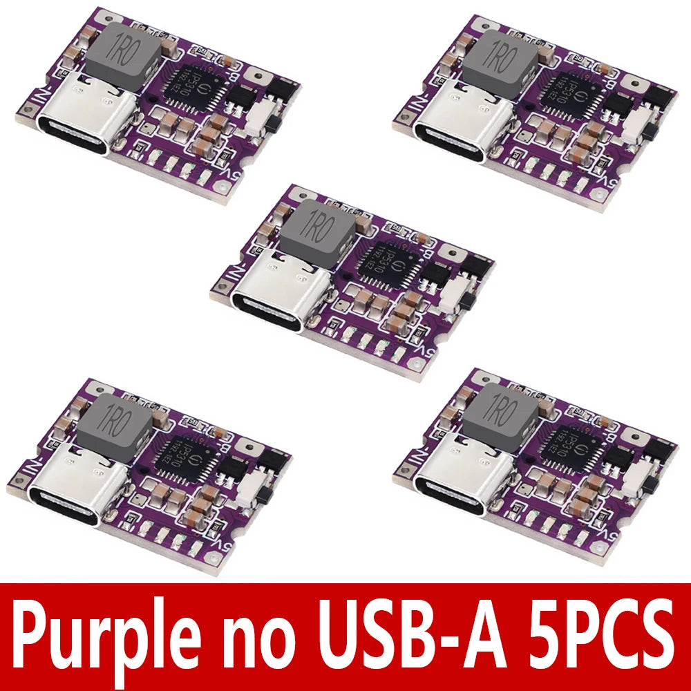 Type-C USB 5V 3.1A Boost Converter Step-Up Power Module IP5310 Mobile Power Bank Accessories With Switch LED Indicator