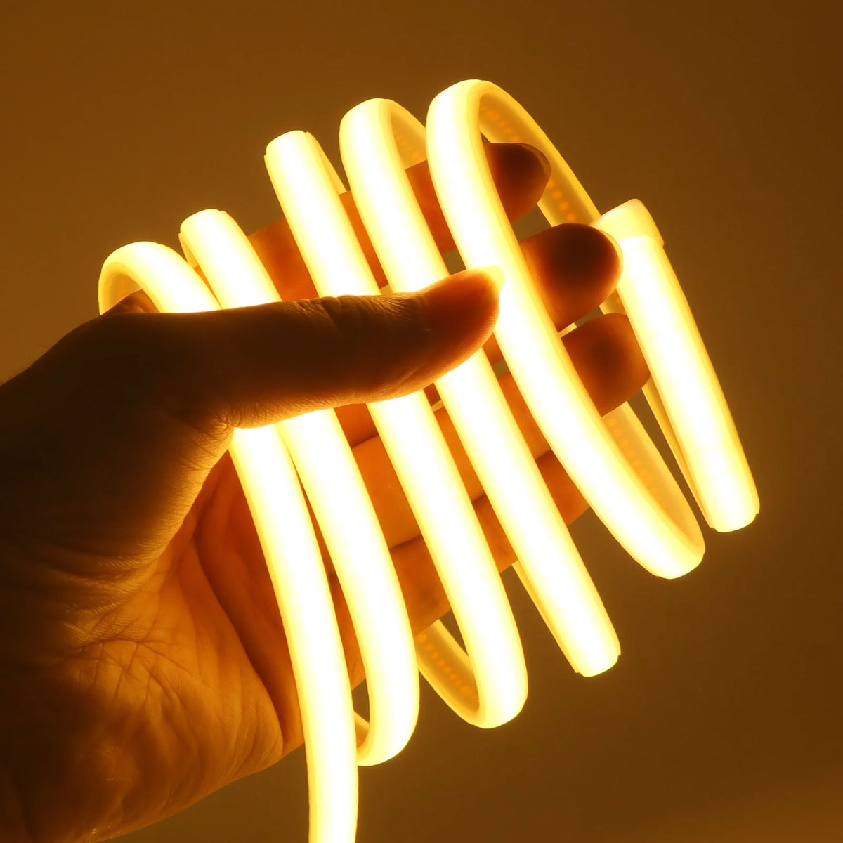 DC12V 24V COB Strip With 2PIN /DC Cable IP67 Waterproof Outdoor Home Decor Flexible Ribbon Rope LED Neon Light 3000K 4000K 6000K