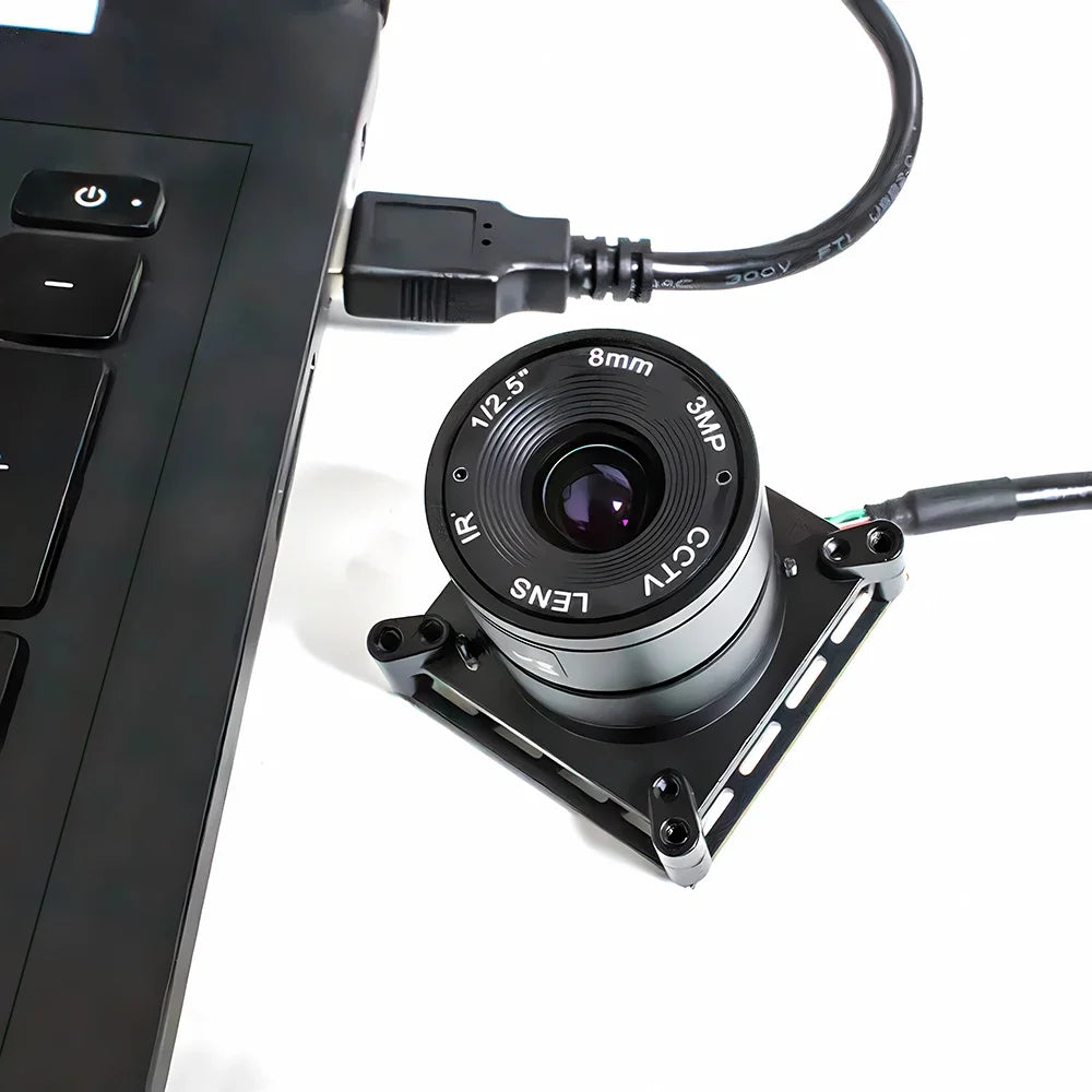2.3MP HD Global Shutter USB Camera Module 1080P 90FPS 1/2.6" CMOS USB2.0 Plug And Play With 5-100mm Varifocal CS Mount Lens