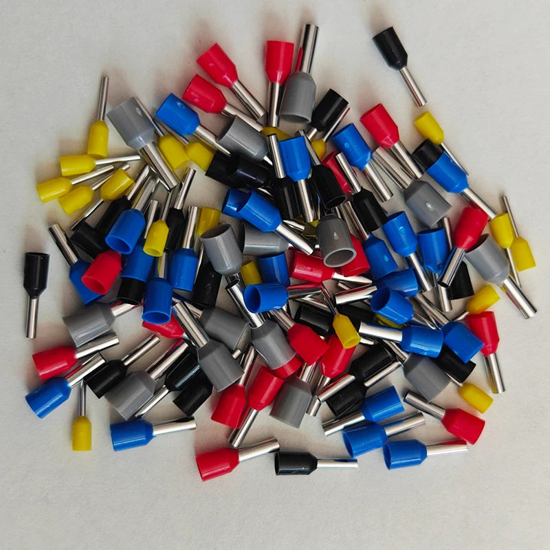 100PCS Electrical Tube Terminals Suit VE Tubular Block Cord End Connectors Cable Wire Connector