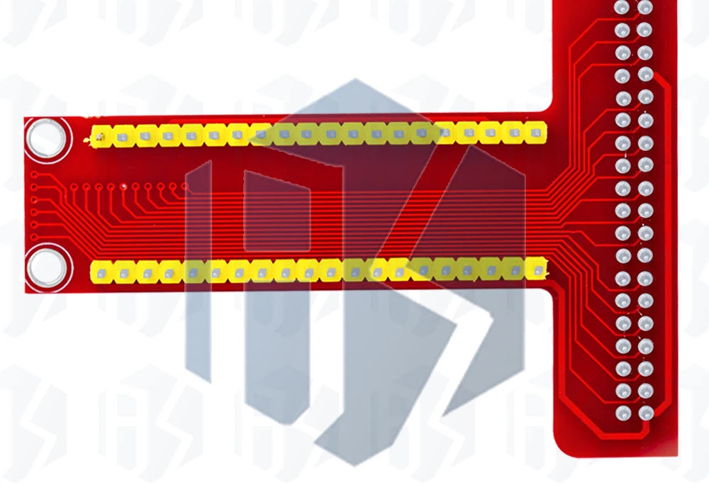 T-Type GPIO Breakout Expansion Board with 20cm FFC 40-Pin Ribbon Cable, Compatible for Raspberry Pi 2/3 Model B/B+/A+