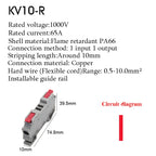 Wire Connectors Rail Type Electrical Quick Terminal Block Direct Insertion Instead Of UK ST PT Docking For Parallel Connection