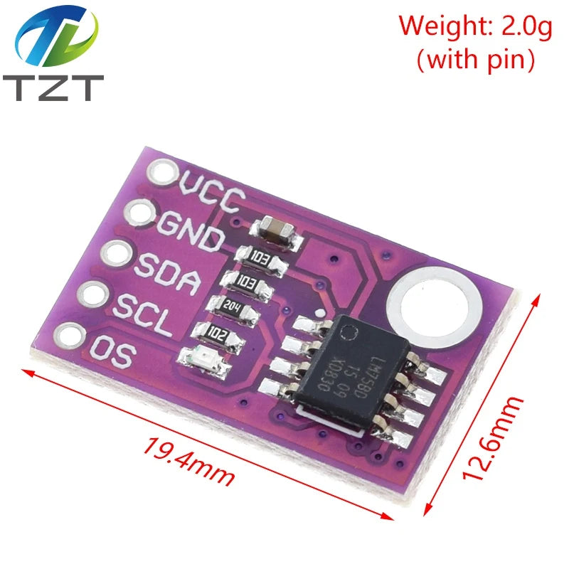 TZT 1/3PCS LM75 LM75A Temperature Sensors Module For Arduino