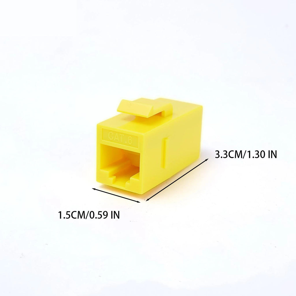 1-5Pcs Colorful RJ45 Cat6 Straight-Through Keystone Module Extender Adapter Couplers Plug CAT6 Inline Coupler Keystone Jack Plug