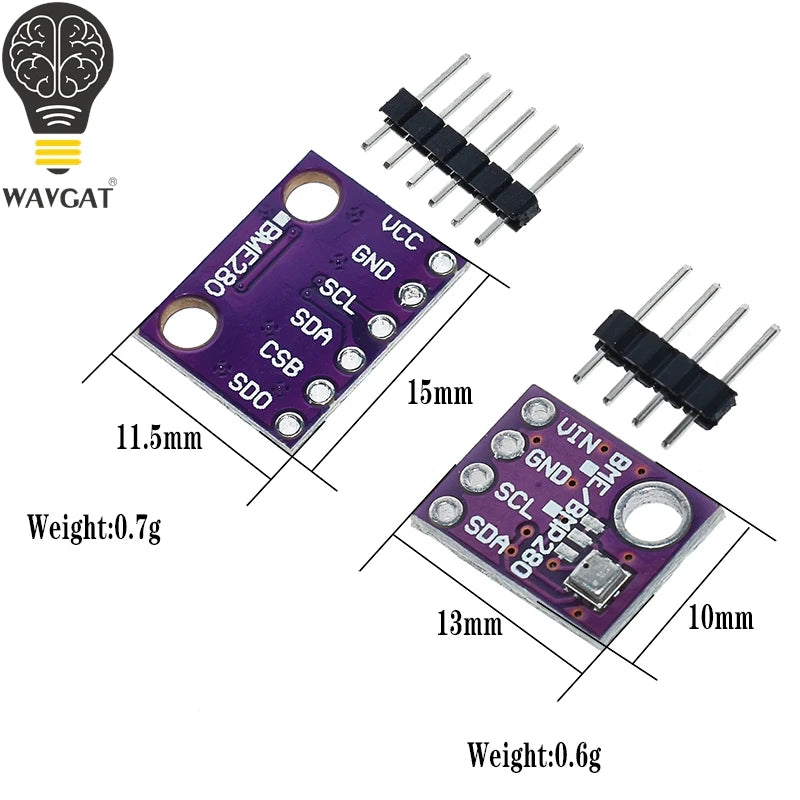 1.8-5VGY-BME280-3.3 BME280 5V 3.3V Digital Sensor Temperature Humidity Barometric Pressure Sensor Module I2C SPI