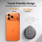 Qi2.2 25W Metal Wireless Charger Protable Fast Charging Station Stand 360° Rotation for iPhone 17 16 15 14 Pro Max Watch Airpods