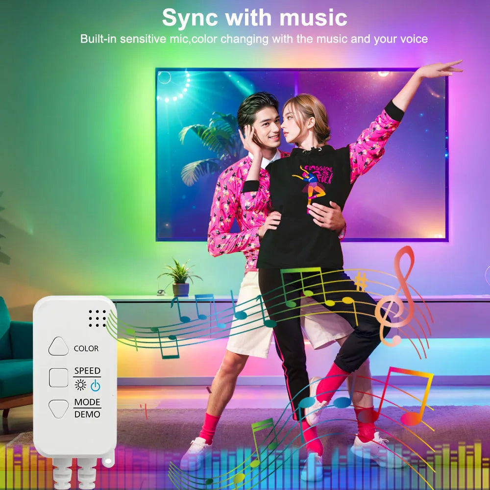 WS2811 RGBIC COB LED Strip Lights Dream Color Addressable Smart LED Tape Flexible Tuya WIFI APP Control DC12V for Alexa Google
